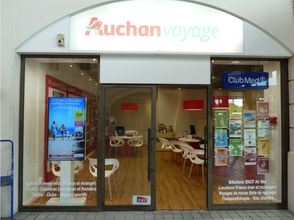 agence voyage auchan faches